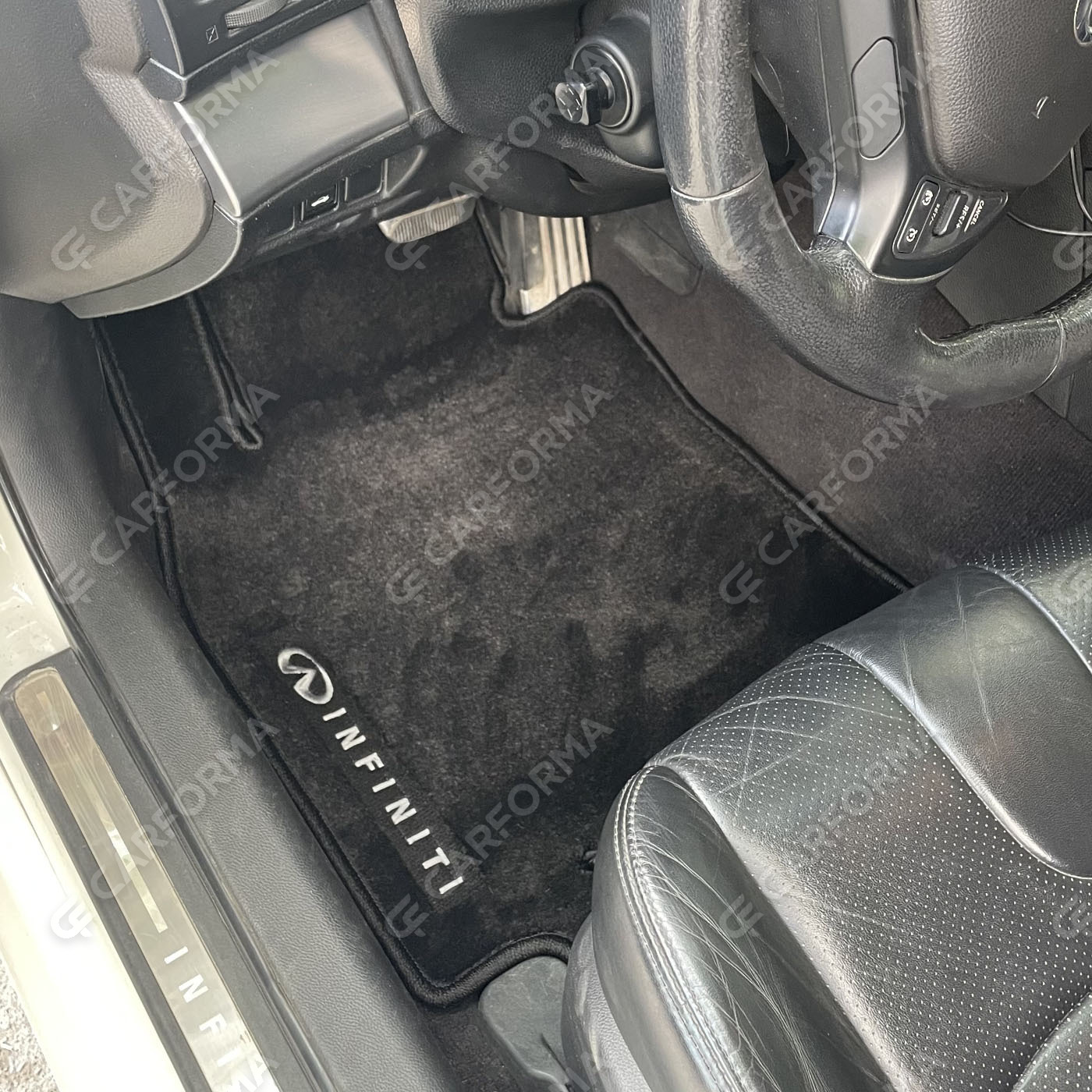 Ворсовые коврики на Infiniti G IV Купе 2006&nbsp;-&nbsp;2014 в Якутске