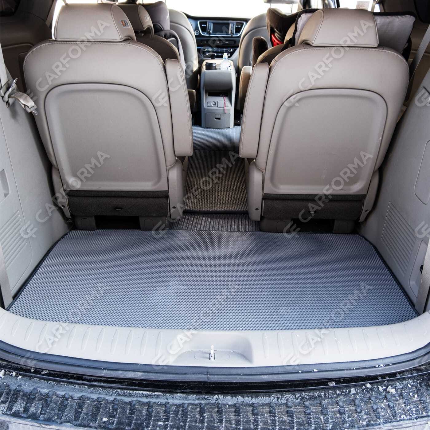 Ворсовые коврики на KIA Carnival III 9 мест и 11 мест 2014&nbsp;-&nbsp;2021 в Якутске