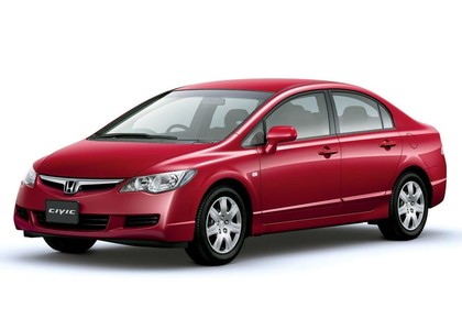 Ворсовые коврики на Honda Civic VIII 4d 2006 - 2011 в Якутске