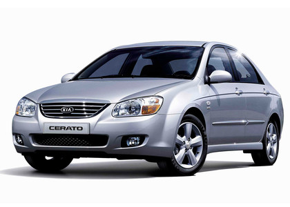 Ворсовые коврики на KIA Cerato I 2004 - 2008 в Якутске