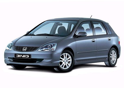 Ворсовые коврики на Honda Civic VII 5d 2000 - 2005 в Якутске
