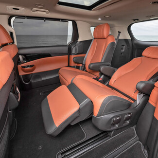 EVA коврики на KIA Carnival IV 7 мест с оттоманками 2020 - 2025 в Якутске