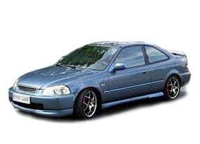 Ворсовые коврики на Honda Civic VI 2d 1995 - 2000 в Якутске