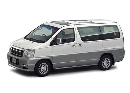 Ворсовые коврики на Nissan Elgrand (E50) 1997 - 2002 в Якутске
